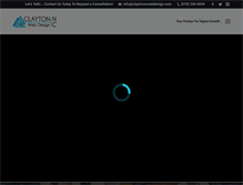 Tablet Screenshot of claytonncwebdesign.com